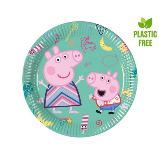 Picture of PEPPA PIG PAPER PLATES 20CM - 8 PACK
